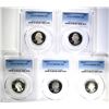 Image 1 : 5 - 1984-S WASHINGTON QTRS PCGS