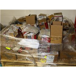 PALLET OF MISC FASTENERS, NUTS, BOLTS AND MORE