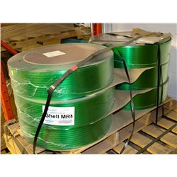 6 ROLLS OF PLASTIC BANDING, 6500 FT PER ROLL