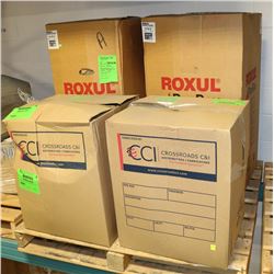 4 BOXES OF ASSORTED ROXUL PIPE INSULATION