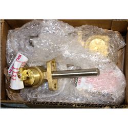 LOT OF 3 BRASS KIRK KEY INTERLOCKS, WITH KEYS