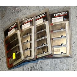 4 PACKS OF RIDGID 1/2"-3/4" 3PT UNIVERSAL DIEHEA
