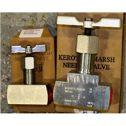PAIR OF KEROTEST-MARSH NEEDLE VALVES
