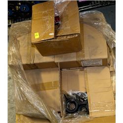 SMALL PALLET WITH 6 BOXES OF 1-3/4" NUTS,