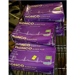 6 BOXES OF RONCO BLURITE PLUS NITRILE EXAM GLOVES