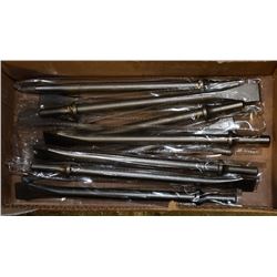 BOX OF 10 FLAT CHISELS, #810