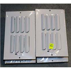 LOT OF 4  VENT PLATES, APPROX 9 X6