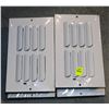 Image 1 : LOT OF 4  VENT PLATES, APPROX 9 X6