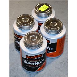 LOT OF 4 JET-LUBE KOPR-KOTE, HIGH TEMP ANTI-SIEZE