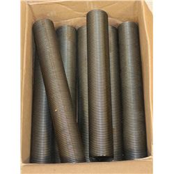 BOX OF 7 THREADED STUDS 1 3/4" X 11 3/4", A193 B