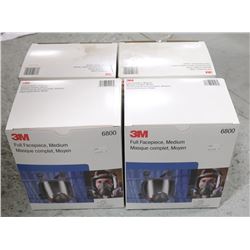 BOX OF 3M FULL FACEPIECE, MEDIUM (6800),