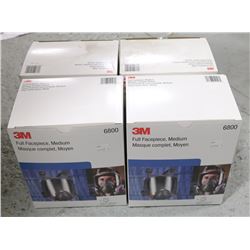 BOX OF 3M FULL FACEPIECE, MEDIUM (6800),