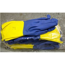12 PAIR OF ANSELL CHEMI-PRO FLOCKLINED 13" GLOVES