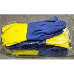 12 PAIR OF ANSELL CHEMI-PRO FLOCKLINED 13" GLOVES