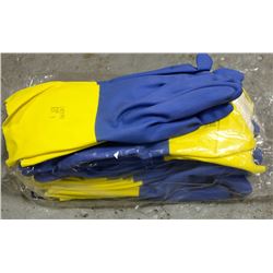 12 PAIR OF ANSELL CHEMI-PRO FLOCKLINED 13" GLOVES