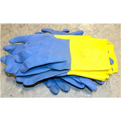 12 PAIR OF ANSELL CHEMI-PRO FLOCKLINED 13" GLOVES
