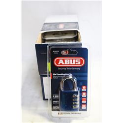 2 CASES(12) OF ABUS ALUMINUM DIAL PADLOCKS