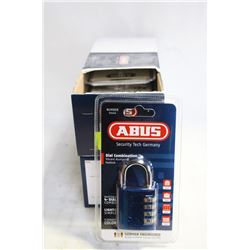 2 CASES(12) OF ABUS ALUMINUM DIAL PADLOCKS