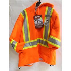 HI-VIZ POLYESTER FLEECE BOA LINED HOODIE-3XL