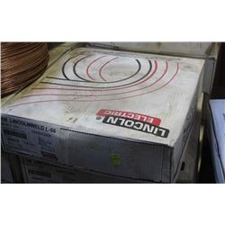 BOXED ROLL OF LINCOLN ELECTRIC COILED WELDING WIRE