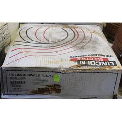 BOXED ROLL OF LINCOLN ELECTRIC COILED WELDING WIRE
