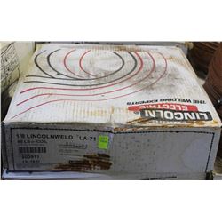 BOXED ROLL OF LINCOLN ELECTRIC COILED WELDING WIRE