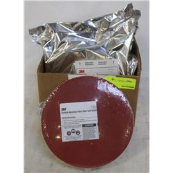 CASE OF NEW 7" 3M FIBRE DISCS- 985C TYPE
