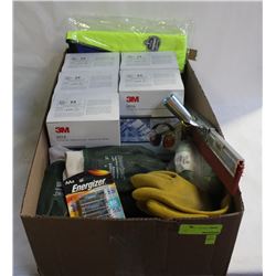 FLAT OF MISC. SAFETY & CLEANING HEADS, INCLUDING: