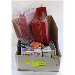 LOT OF PLASTIC SAFETY LOCKOUT DEVICES / PADLOCKS