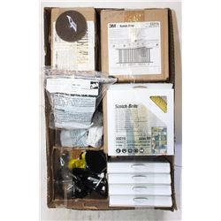 FLAT OF ASSORTED ABRASIVES: RADIAL BRISTLE BRUSHES