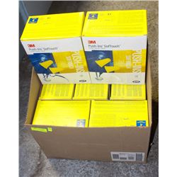 7 BOXES OF 3M PUSH-IN SOFTTOUCH DISP. EAR PLUGS