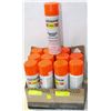 Image 1 : 2 CASES(12 CANS) OF RUSTOLEUM FLUORESCENT ENAMEL