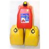 Image 1 : 3 VARIOUS JERRY-CANS- 2 DIESEL, 1 GASOLINE