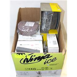 BOX OF ASSORTED 3M & KLINSPOR ABRASIVES