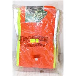 4 NEW LARGE PIONEER HI-VIS SAFETY JACKET