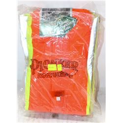 4 NEW LARGE PIONEER HI-VIS SAFETY JACKET