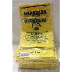 GROUP OF 12, 2-PIECE HERCULES RAINSUITS-LARGE