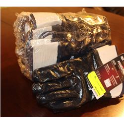 ONE DOZEN OF LARGE BLACK HORIZON COATED GLOVES