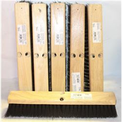 6 NEW 18" X 3" ATLAS GRAHAM PUSH-BROOM HEADS