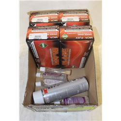 FLAT OF BLAZE GLOVES, BIO HAND CLEANER AND