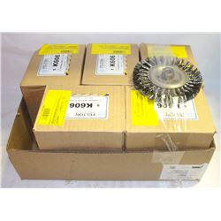 5 CASES(20) FELTON 6" KNOTTED BRUSH WHEELS