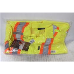 2 NEW PIONEER 5XL HI-VIZ TRAFFIC COVERALLS