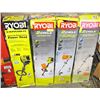 Image 1 : LOT OF 4 VARIOUS RYOBI GAS WEED-WHACKERS