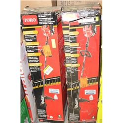 GROUP OF 2 TORO 2-CYCLE GAS WEED WHACKERS