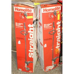 GROUP OF 2 HOMELITE 2-CYCLE GAS WEED WHACKERS