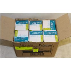 CASE(6) OF E-LUME SPIRAL-STYLE 13W CFL BULBS