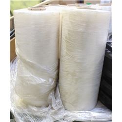 2 MACHINE-ROLLS OF POLY-PLASTIC WRAP- 20"
