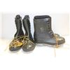 Image 1 : 2 NEW PAIRS OF ONGUARD STEEL TOE RUBBER BOOT
