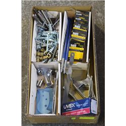 FLAT OF ASSORTED ITEMS, HEX KEY SETS, 1/2" RATCHET