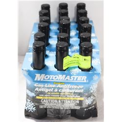 CASE OF 18 BOTTLES MOTORMASTER GASLINE ANTIFREEZE